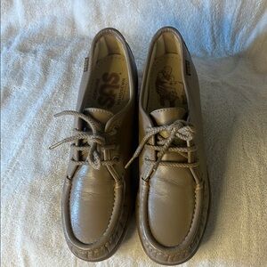 SAS Tan Moccasins Leather Casual Comfort